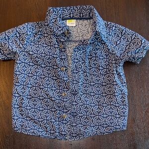 Crazy 8 Navy Toddler Button Down Shirt